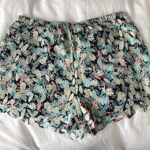 Lauren Conrad tropical shorts with pockets